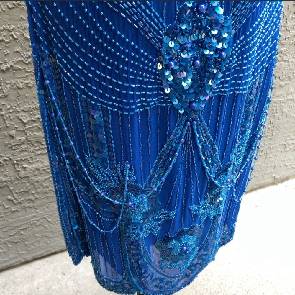 🥶Vintage Beaded & Sequin Lillie Rubin Dress (S) - Picture 6 of 16